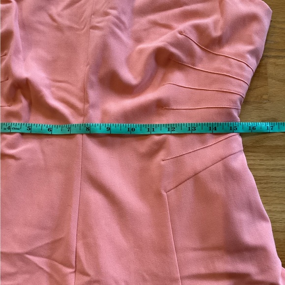 EUC Calvin Klein Ruched fit and flare dress in Peach size 10 - Picture 11 of 11